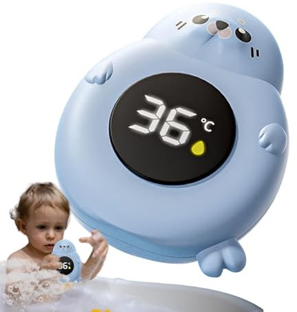 Thermomètre De Bain Numérique Pour Bébé - Étanche Avec Mesure Précise De La Température D'eau, 9X7cm