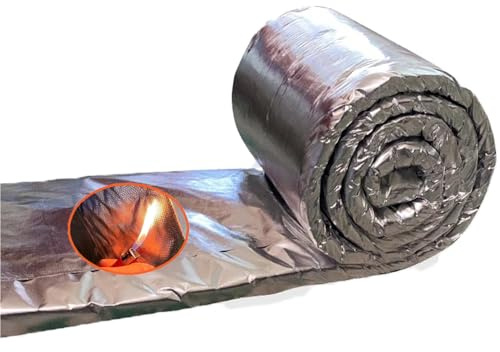 High-Temperature Ceramic Fiber Blanket, Aluminium Silicate Thermal Insulation Blanket- Insulation Rated Up to 1260°C/2300°F, for Kilns, Boilers Pipelines(Size:7.2m*61cm*2cm,Color:All-Inclusive)
