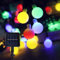 ENLACE Solar Lichterkette Aussen, 6,5M 30 LED Lichterkette Kugeln Wasserdicht, 8 Modi Globe Solarlichterkette für Hochzeit, Weihnachten, Party, Garten, Balkon, Camping, Terrassen, Bunt