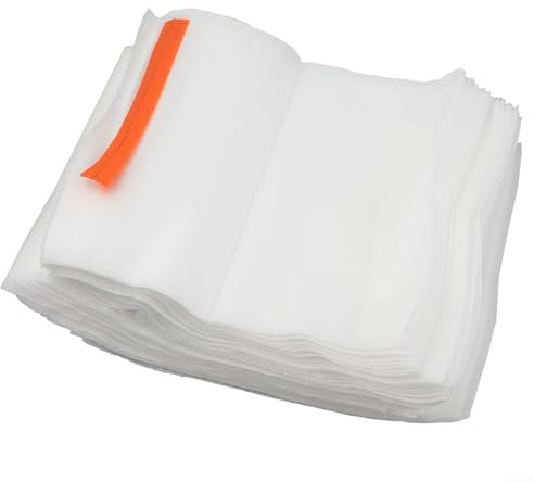 Eawfgtuw Sacchetti protettivi per piante da giardino, 18 x 20 cm, copertura protettiva in tessuto non tessuto, per mele, pesche, pere, cachi, arance, uva, riutilizzabili, confezione da 100