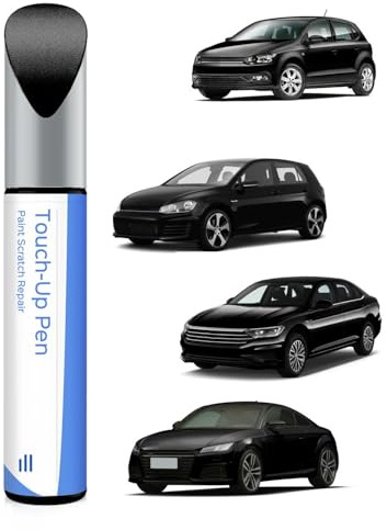 LY9B Stylo de retouche noir brillant compatible avec VW/Volkswagen Correspondance exacte pour les éclats et les rayures