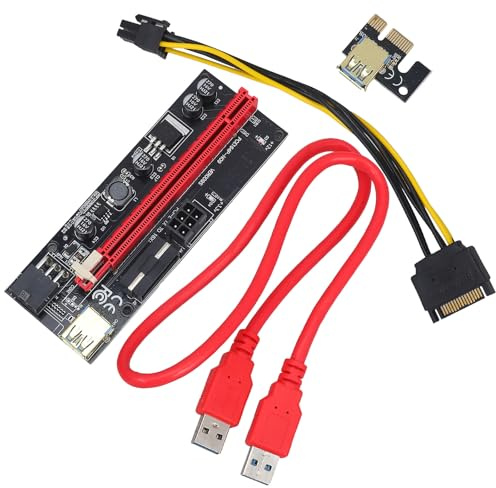 iplusmile GPU Externa para Laptop Tarjeta Gráfica de Minería Pcie, Conector de Tarjeta Gráfica Portátil para Juegos y Renderizado Rápido, Accesorio para Ordenador Portátil Rojo Cobre