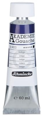 Schmincke – AKADEMIE® Gouache - feine Künstler-Gouache, Indigo - 60 ml