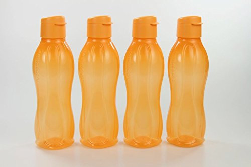 TUPPERWARE To Go Eco 750 ml orange (4) Trinkflasche Klipverschluss Eco