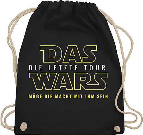 Shirtracer Turnbeutel Rucksack - JGA Junggesellenabschied Männer - Das Wars - Letzte Tour - Unisize - Schwarz - polter rucksäcke outfit jungesellenabschied bräutigam juterucksäcke beutel tasche