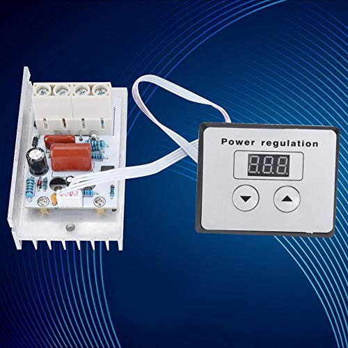 Régulateur de Tension, 10000W SCR Régulateur de Vitesse Contrôleur de Tension AC 220V 80A pour Cuisinières Électrique, Variateur de Lumière, Fer à Souder Électrique, Chauffe-eau, etc