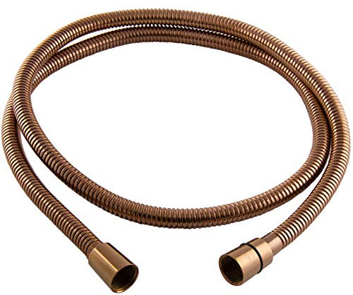 PaulGurkes Brauseschlauch Drehkonus 150cm Duschschlauch roségold Metall 1,5m