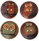 Premium Qualität 25x gemischte Holz Knöpfe Eule Cartoon Muster Nähen Scrapbook DIY - zufällige FarbeCarry Stone