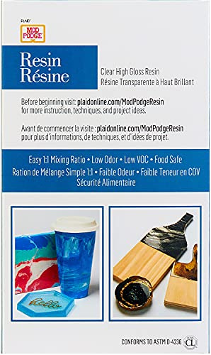 Mod Podge 25264 ml Härter, 2-teilig, perfekte Kits und Silikonformen für Epoxidharz-Projekte, transparent