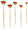 5 PCS Artist Fan Brushes Set, Fan Paint Brushes Artist Soft Anti-Shedding Paint Brush Set Artist Fan Brush Watercolour Brushes Set Painting Brushes Art Acrylic for Oil Painting Acrylic Paint