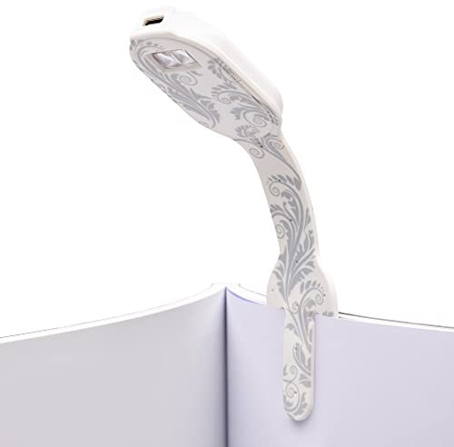 Flexilight wiederaufladbare Leselampe | 2 in 1 Lesezeichen Buch Licht | LED Clip On Leselampe | Kinder und Erwachsene Buchlampe | Buchzubehör | Geschenk für Leser, Buchliebhaber