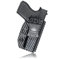Gun Holster, Carbon Fiber Kydex Holster IWB G43 43X Holster for G43 / G43X (Gen 1-5) Pistol Case Pocket - Inside Waistband Carry Concealed Holster Accessories Guns Pouch (Black, Right)