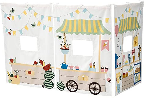 IKEA KURA Bettvorhang, Marktstand-Muster