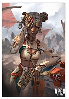 FISH DRAGATE Apex Legends Gaming-Poster 2 Leinwand Poster Wandkunst Dekor Bild Gemälde für Wohnzimmer Schlafzimmer Dekoration Rahmen Stil 30 x 45 cm