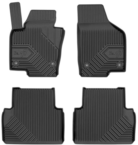SMK Gummimatten Auto Fussmatte passend für SEAT Alhambra II 2010-2020 Verbessern Sie Ihren Reisekomfort mit Antirutschmatte Auto No.77- Allwetter fußmatten Auto, Schutz vor Verschmutzung
