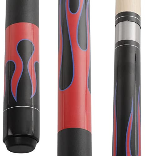 AONETIGER Billard Queue 57 2 Teilig Maple Pool Cue Sticks 13mm Spitzen Pool Queue Set 20oz Rot