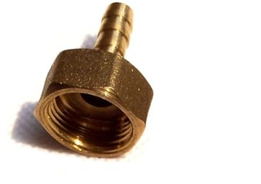 TopHomer Gerader Schlauchanschluss aus Metall, Messing, rostfrei, Gewinde-Wasserhahnanschluss, geeignet für Düsen, Sprinkler, Wasserhähne(1/2 x Φ 10mm)