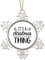 Zitat Zinn Schneeflocke Weihnachtsschmuck It's A Christmas Thing Ornamente für Weihnachtsbaum Hängende Dekoration Xmas Metall Andenken Urlaub Souvenir Neujahr Geschenke für Familie