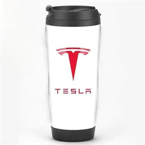 BAUFAS Thermobecher Kaffeebecher, FüR Tesla Model Y 2020-2023 Auslaufsicherer kaffeebecher Thermosflasche Reisebecher, für den Innen- und Außenbereich,D