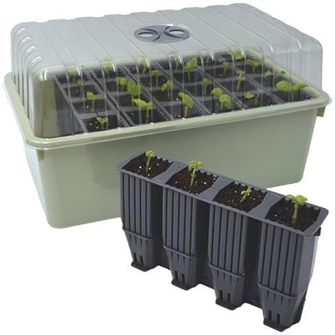 Muddy Hands Heavy Duty Reusbale 28 Cell Deep Root Trainer Seed Seedling Germination Cell Plug Plant Cultivation Tray