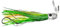 HOUSON Angelköder, 16cm Schleppköder Trolling-Köder Oktopus-Köder für Mahi Marlin Thunfisch Delphin Wahoo Shark Deep Sea Fishing Lures Rigged with Leader Hook Squid Skirts 4#