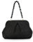 Ynport Crefreak Damen Stroh Umhängetasche Handgewebte Rattan Tragetaschen Strohhenkel Schulter Handtasche Sommer Strandtasche Clutch Geldbörse, Schwarz
