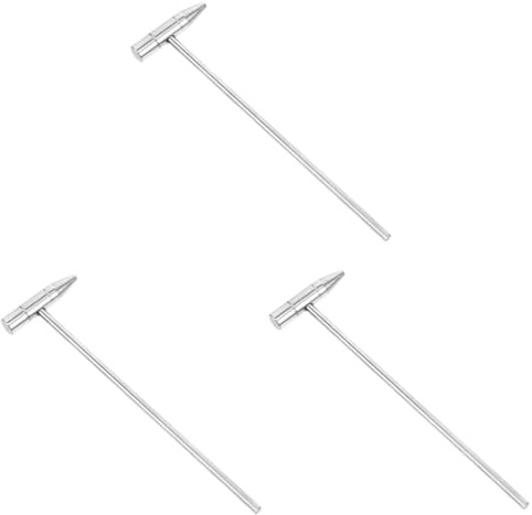 VICASKY 3 Stück Mini Hammer Klavier Stimmklavier Ersatz Cembalo Stimmung Schlag Tuning Instrument Hammer Stimmhammer Metall Tuning Sound Wartung Tuning Kalimba Schlaginstrument