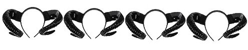 GALPADA 4 Stück Horn Haarreifen Schafhorn Kopfschmuck Dämonenhörner Stirnband Cosplay Haarreifen Mädchen Stirnband Ohren Stirnband Verziertes Stirnband Performance Haarreifen