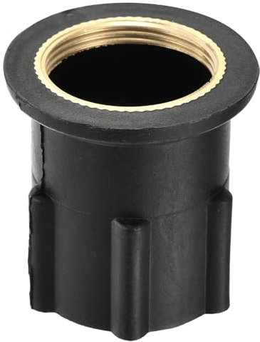 sourcing map 1 dado per rubinetto da 3,8 cm, base fissa, dado di fissaggio in plastica, montaggio fisso per cucina, nero