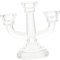 MAGICLULU Chandelier en Verre de Style Français 3 Branches de Candélabre en Verre pour La Décoration Intérieure