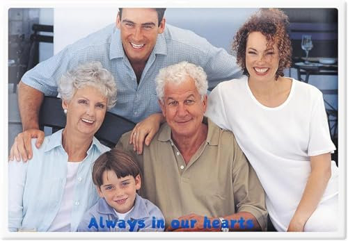 Personalisierte wasserdichte Gedenkfliese für Grabsteine, Porzellanbild für Grabdekoration, 15 x 11 cm Rechteck Keramik-Fototafel, langlebiges Foto-Erinnerungsstück für Friedhof oder Grabgestaltung