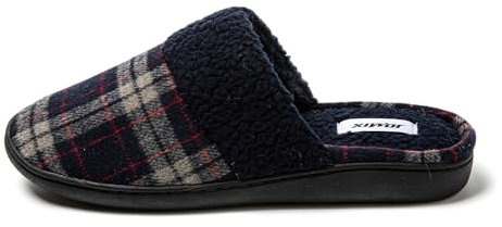 JOMIX Pantofole Uomo Invernali da Casa Ciabatte Pelose Calde da Casa Ciabatte Ragazzo Morbido e Comodo MU1061 Blu 43/44