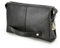 Contacts Pochette da uomo in vera pelle per carte d'identità, grande capacità, con blocco antifurto, da viaggio, passaporto, telefono, borsa a mano con cinturino da polso, Nero 1