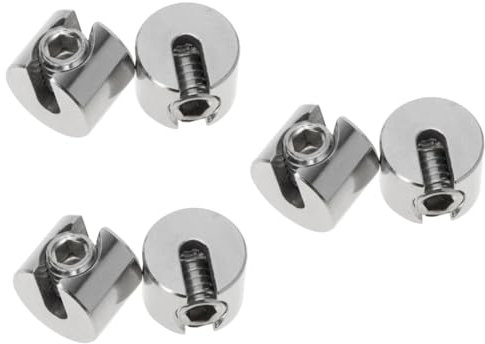 JECOMPRIS 6stücke Drahtseil Klemmen Einstellbare Fixierung Für Gartenprojekte Leichte Und Tragbare Kabelklemmen Für Metallgitter Und Seilnetze