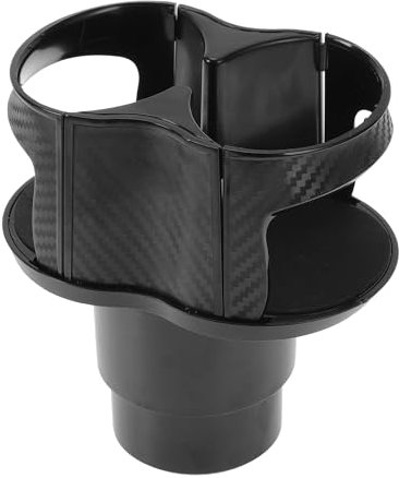 HEROFFIX 1 Pcs for Most Vehicles 2 in 1 Car Cup Holder Drink Holder Cup Extender Holder 140x55x120mm Black ABS