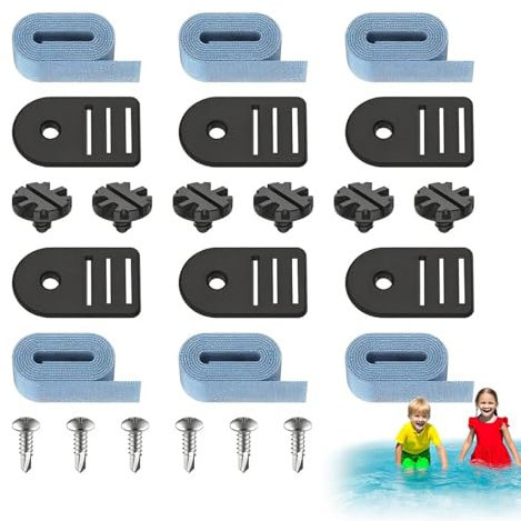 Sangles pour Couverture Solaire - Accessoire pour Enrouleur de Bâche de Piscine,Fixation Facile Accessoires Piscine Maison Hôtel Terrasse
