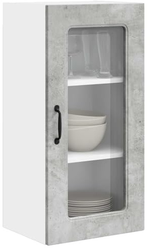 vidaXL Geschirrspülerfront Kalmar Betongrau 40 x 31 x 80 cm