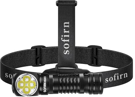 Sofirn HS41 Stirnlampe LED Wiederaufladbar 4000 Lumen, Stufenlos Dimmbar Kopflampe Stirnlampe, 325 m Reichweite, Magnetfuß, IP68 Wasserdicht – Für Camping, Werkstatt, Arbeit