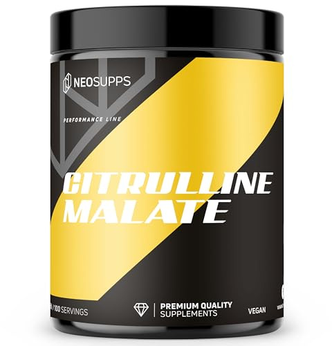 Neosupps L-Citrullin Malat 2:1 Pulver 500 g, Veganes Aminosäure Supplement für Sport & Training, ohne Zusatzstoffe, geschmacksneutral & gut löslich, geprüfte Qualität, 100 Portionen