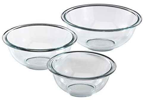 Pyrex 1118441 Prepware Rührschüssel-Set, 3-teilig, transparent