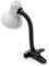 Velamp Charleston Lámpara Clip, Base de Bombilla E27, Compatible con LED, Brazo Flexible, con Cable e Interruptor, para habitación de bebé, Escritorio, Estudio, 6 W, Blanco