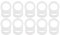 Hemore 10pcs Baby-Dummy Schnullerhalter weichen Silikon-Button Ring Pacifier Clips Praktische Pacifier Adapter Weiß Hohe Qualität, praktisch, die Sie verdient haben