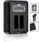 NB-13L Chargeur de Batterie Double USB Adaptateur pour Canon PowerShot G1 X Mark III G5 X, G7 X, G7 X Mark III, G9 X, SX620, SX720, SX730, SX740 Appareil Photo Numérique pour Canon NB-13L Batterie