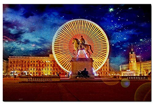 Frankreich Lyon Puzzle 1000 Teile Holzpuzzle Erwachsene Spielgrafik Reise Souvenir Holz