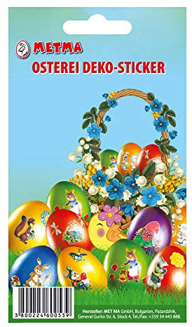 Metma 115 - Ostereier Sticker, Druck-Aufkleber, Ostermotive, Ostern