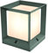 max K O M F O R T Aussenlampe Sockelleuchte Kubische Pfostenleuchte E27 Pfeilerleuchte Aussenleuchte Standleuchte Wegeleuchte Gartenlampe PAX 1425 Olivgrün (klein Olivgrün)