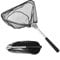 MI CASA Fishing Net Fishing Landing Net Fixed Pole Handle Durable Nylon Material Mesh for Bird Fish Catch Release Lightweight Portable Aluminum Alloy Frame, 55cm Total Length