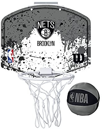 Wilson Mini-Basketballkorb NBA TEAM MINI HOOP, BROOKLYN NETS, Kunststoff