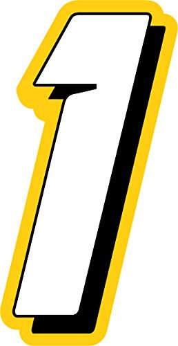 Sticker Aufkleber Nummer Rennen Rallye Motocross Höhe 5 cm