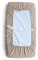 Mushie Waschbar Wickelauflagenbezug | Wickelauflagehbezug 70x45 cm, Passend für Standard-Wickelauflage | Verstellbare Sicherheitsgurte (Natural Stripes)